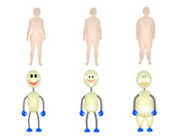 Body shapes of overweight and obese PPT Slide